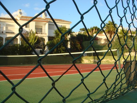 View of Community Tennis Courtl